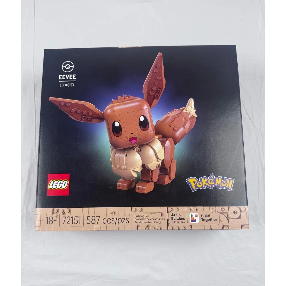 LEGO Pokemon Eevee 72151 Building Set 587 Pcs New Sealed 18+ Display Model